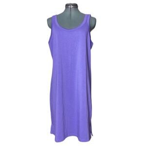 Lululemon Classic-Fit Cotton-Blend Scoop Dress Charged Indigo woman's size 10